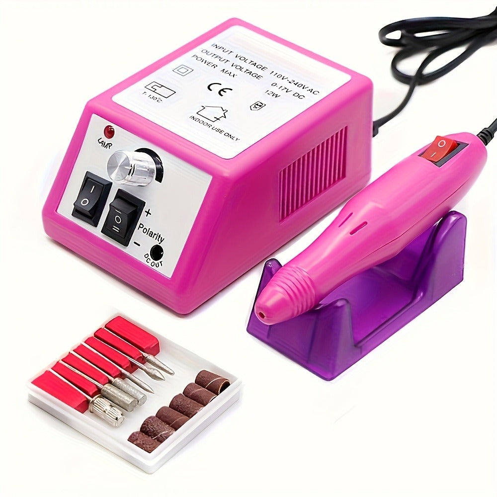 Electric Nail Drill 20000 RPM Console Kit with 6 Bits, 50 Sanding Bands and Standard or 8-in-1 Options — image 21