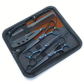 Hair Cutting Scissors Set 6 Inch Stainless Steel with Thinning Shears & Barber Comb – Colorful Professional Hairdressing Shea