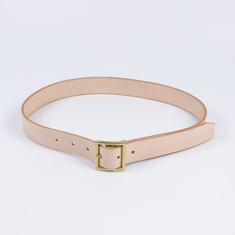 Amekaji Pure Copper Fabric Retro Industrial Style Japanese Character Buckle Belt