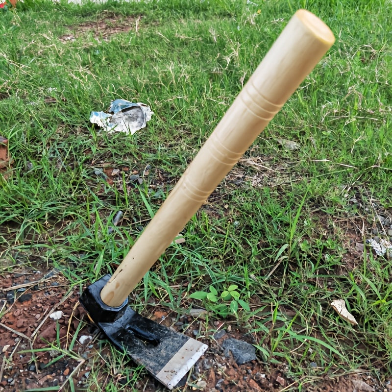 Carbon Steel-Labeled Garden Hoe with Rectangular Head and Head-Only or Wooden-Handle Package Options — image 1