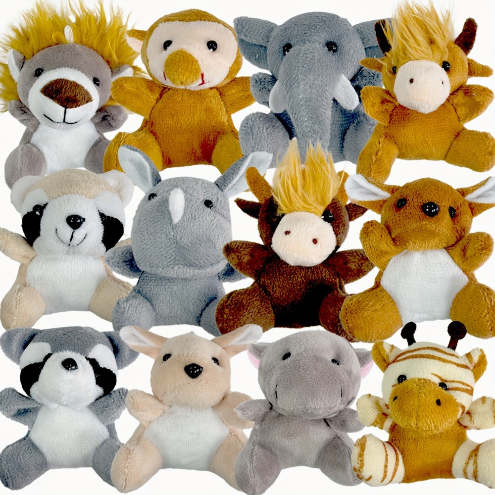 Stuffed Animal Mini Forest Animal Set with 12- or 24-Piece Pack Options for Party Favors and Prizes — image 5