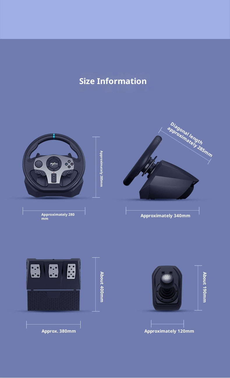 PXNV9 Racing Game Aiming Wheel Compatible With PC PS3 PS4 Xboxone