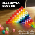 3D Magnetic Cubes 54PCS for Kids, True Three-Dimensional STEM Building with the Listed Color, Size or Set Options for Everyda