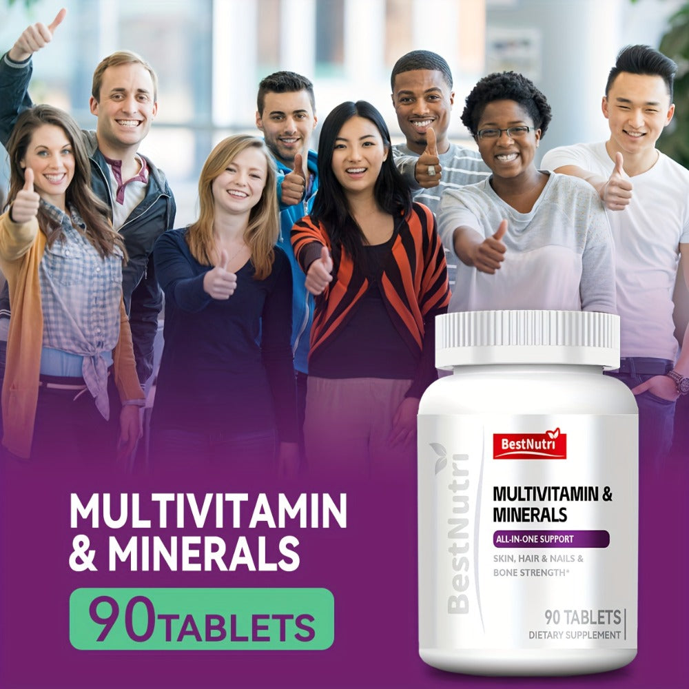 Multivitamin & Minerals All-in-One Daily Supplement for Skin, Hair & Nails, Bone Strength & Immune Support — image 1
