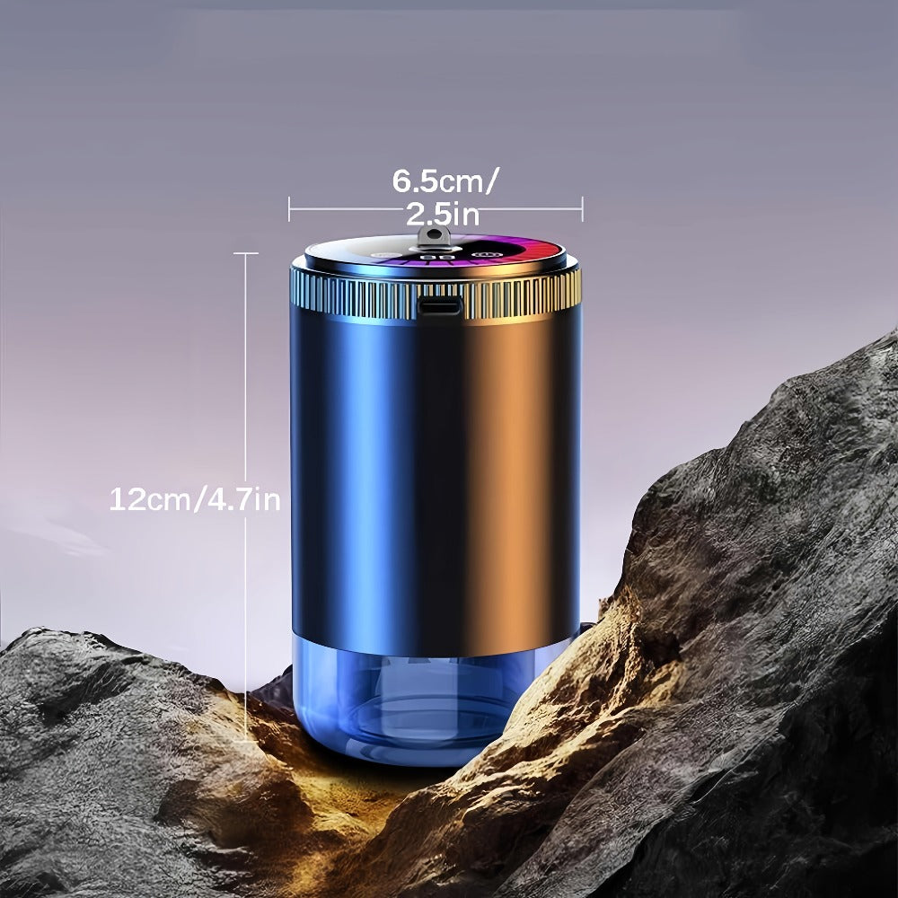 Car Aromatherapy Diffuser with Dynamic Light Show & Starry Sky Mode – Adjustable Scent Intensity, USB Rechargeable, Eliminate