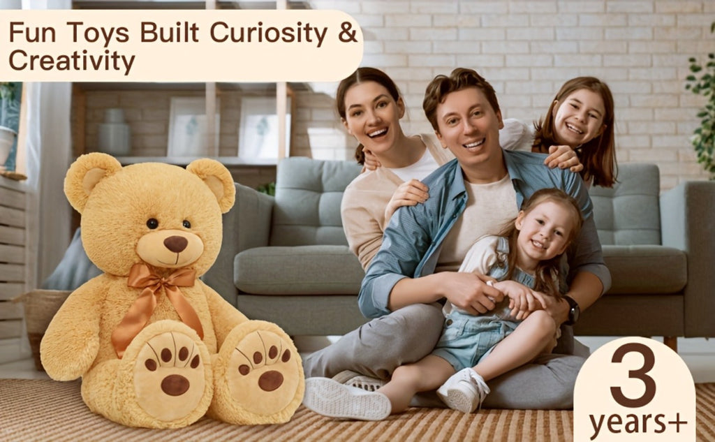 Stuffed Animal Giant Brown Teddy Bear with Oversized Seated Shape and Photo-Color Option for Room Decor — image 7