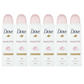Dove Beauty Finish Antiperspirant Body Spray, Six 5 fl oz Cans with Pink-Cap Can Presentation — image 5
