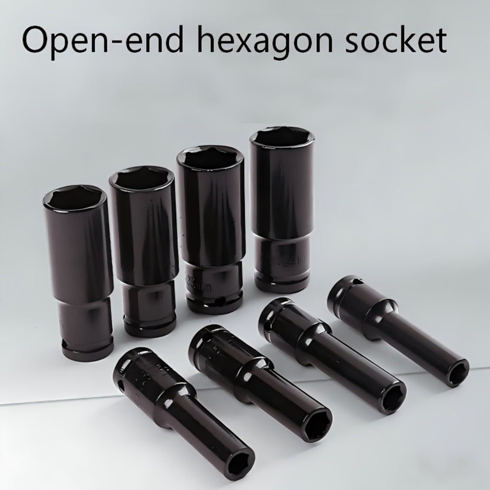 1/2 Inch Deep Impact Socket Set – Chrome Vanadium Steel for Tire Removal, Mechanical Repairs & Car Maintenance | Compatible w