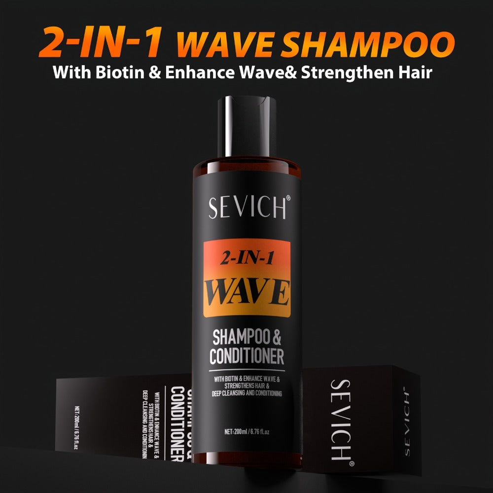 360 Wave Shampoo & Pomade for Men 2-in-1 with Biotin & Glycerin, Deep Cleansing Conditioning Formula — image 2