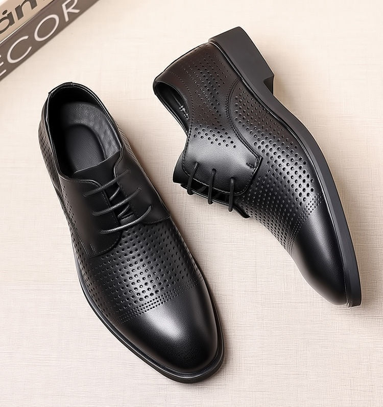 Men's Fashionable Casual Business Leather Shoes With Soft Soles