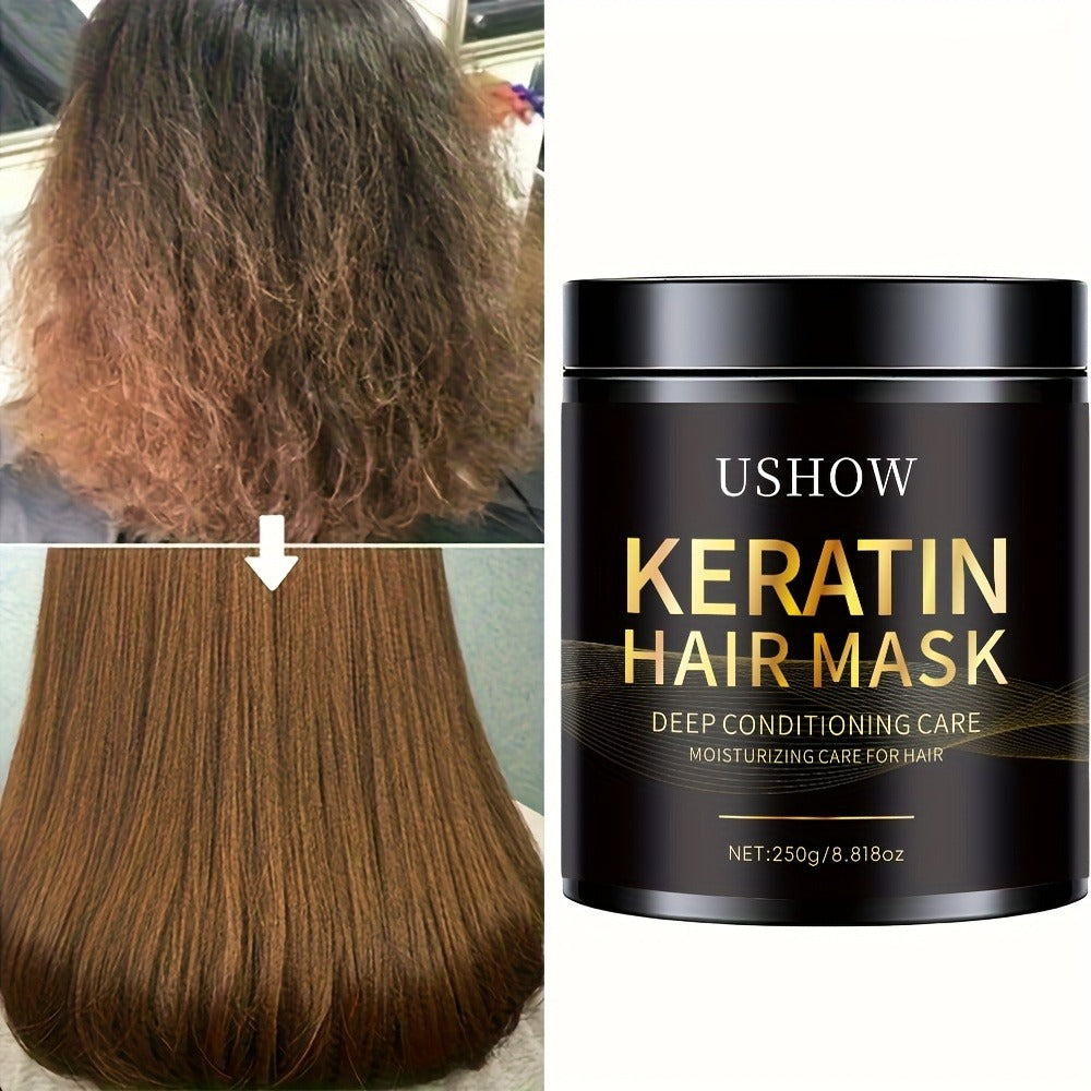 Deep Conditioning Keratin Hair Mask 250g with Collagen, Dry & Damaged Hair, Anti-Breakage, Reduces Split Ends — image 3