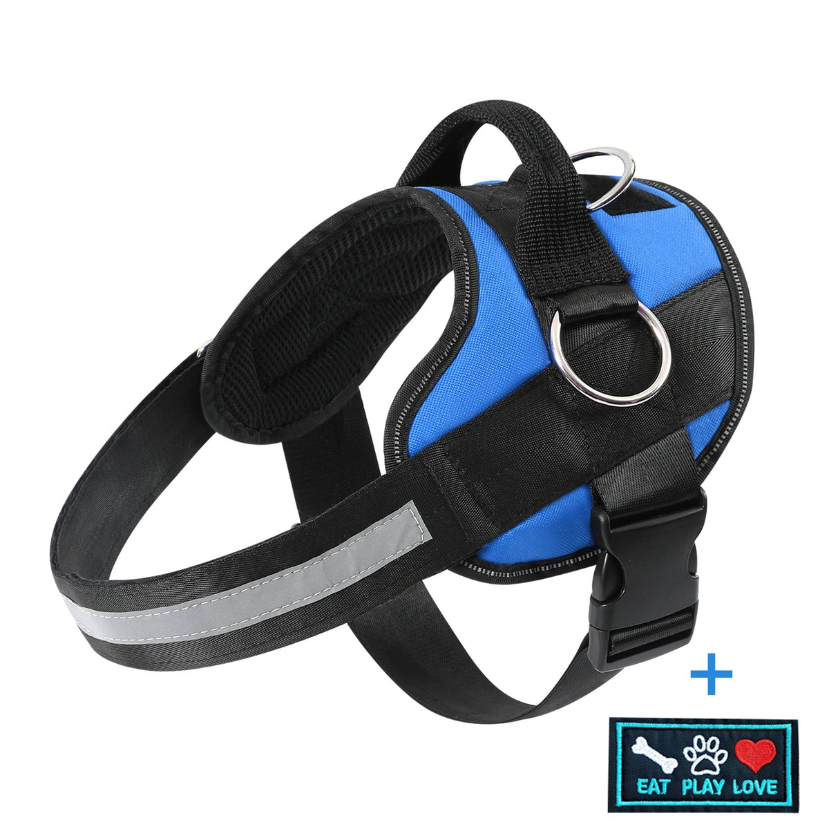 Reflective-Trim Dog Harness in Seven Colors and XS–XXL with Chest Band, Back Ring and Top Handle — image 14