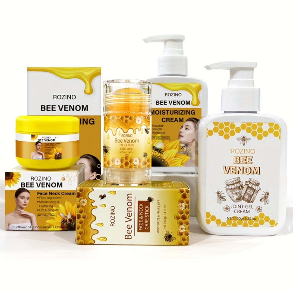 4-Piece ROZINO Bee-Themed Skincare Gift Set with Face and Body Containers in 40g, 50g and 150g Sizes — image 6