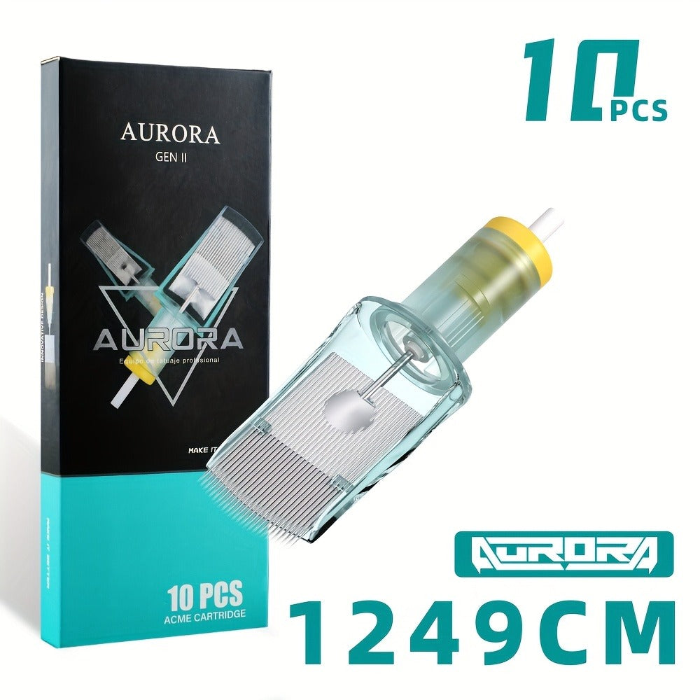 Tattoo Cartridge Needles with Aurora II Label, 10-Pack Curved Magnum Choices from 1229CM to 1249CM — image 11