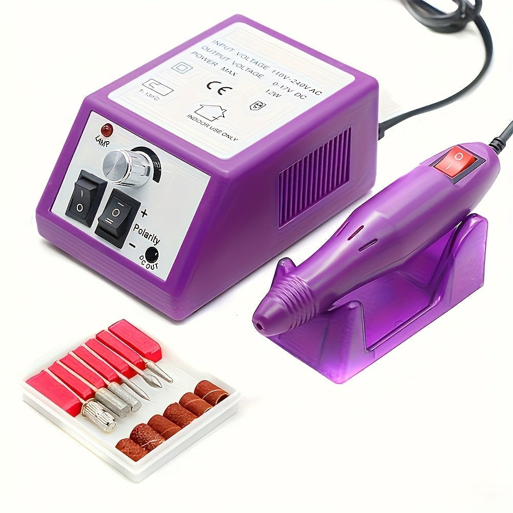 Electric Nail Drill 20000 RPM Console Kit with 6 Bits, 50 Sanding Bands and Standard or 8-in-1 Options — image 23