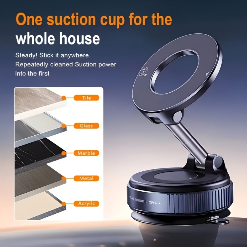 360° Rotating Magnetic Phone Holder 4-Pack – Foldable & Extendable Universal Wall Mount for Car, Bathroom — image 8