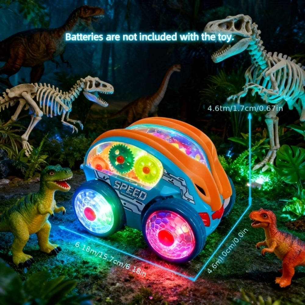 Dump Truck Toy Car with Colorful LED Lights & Music, Auto Rolling Construction Vehicle Toy for Toddlers Kids Ages 2+ — image 