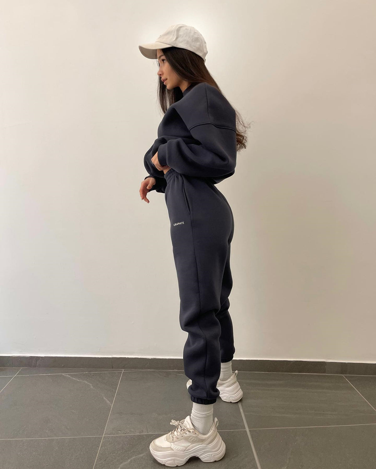 Casual Crew-neck Long-sleeve Pants Set