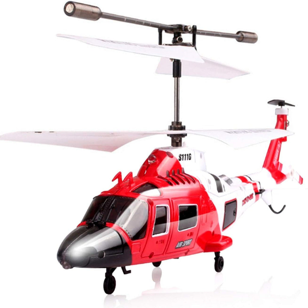 SYMA S111G Coast Guard RC Helicopter 3-Channel Gyro Stabilized Mini Indoor Helicopter LED Lights 5-6 Min Flight Time — image 