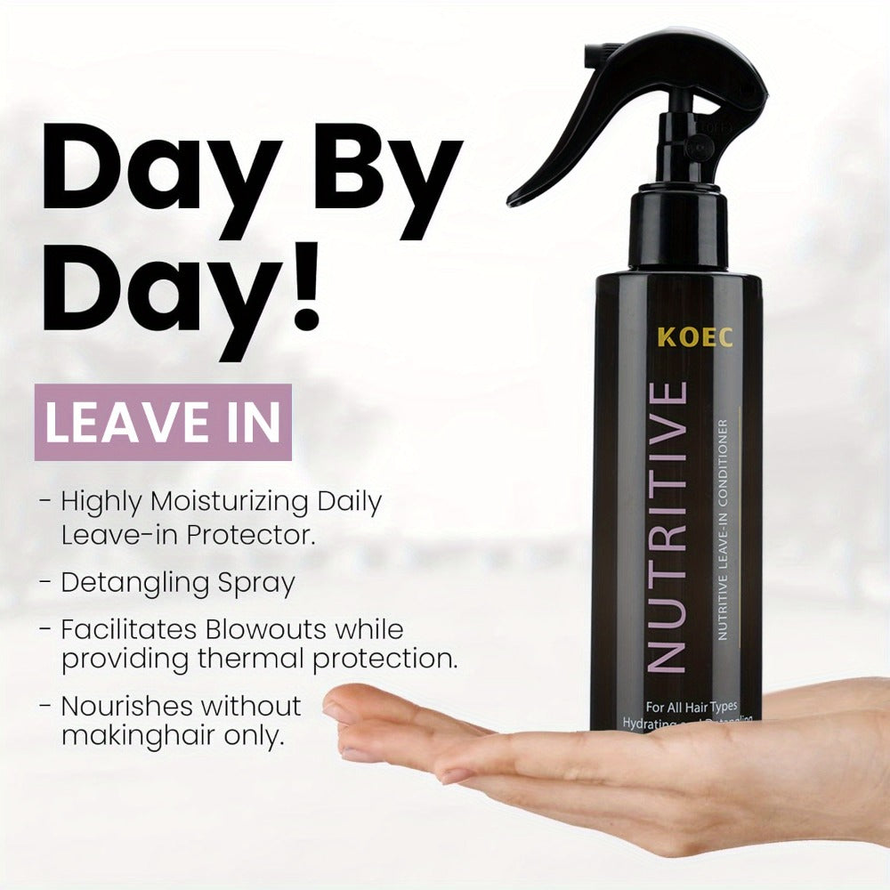 Keratin Biotin Leave-In Conditioner 6.76oz, Anti-Frizz Detangler with Argan Oil & Plant Extracts — image 11