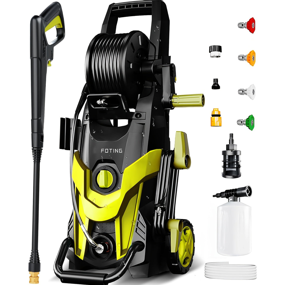 Electric Pressure Washer High PSI for Garden, Patio and Yard Use, with the Listed Configuration — image 1