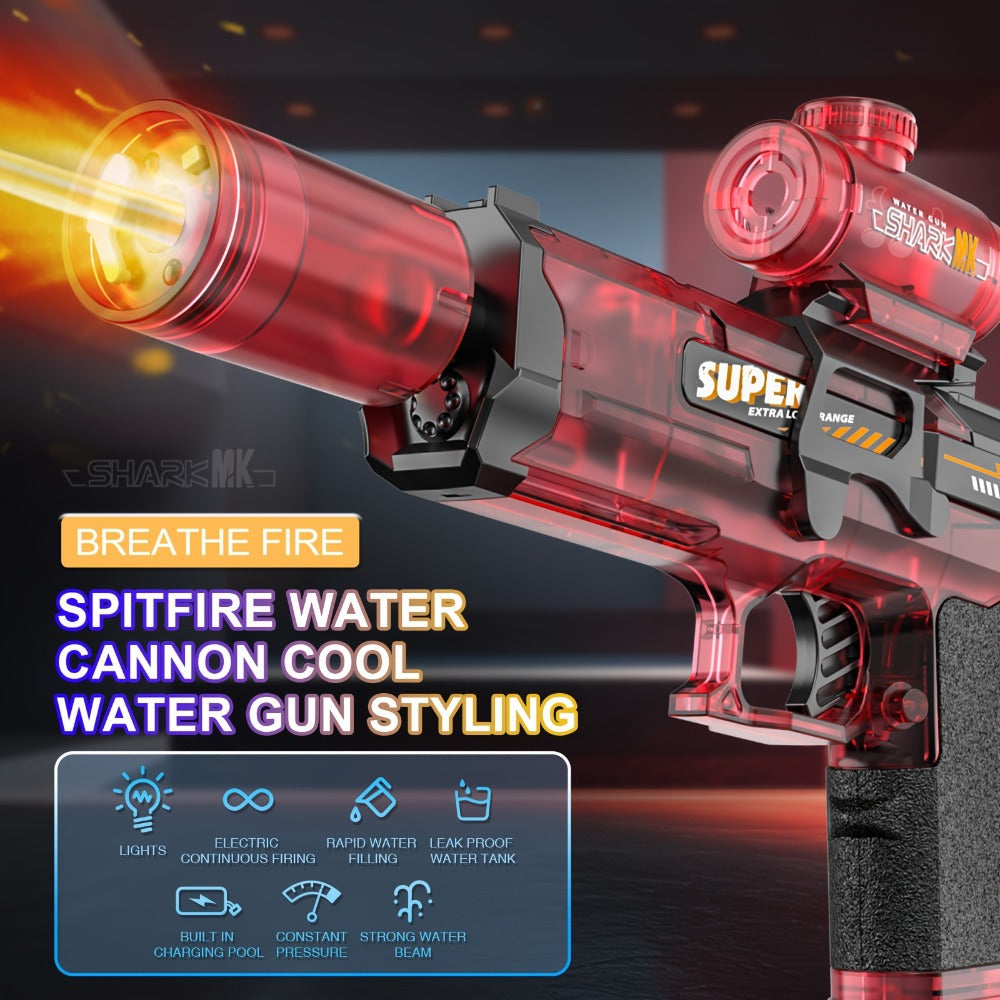 Electric Water Gun Large for Kids & Adults, High-Power Squirt Blaster for Pool Beach Lawn Backyard Summer Water Battle — imag