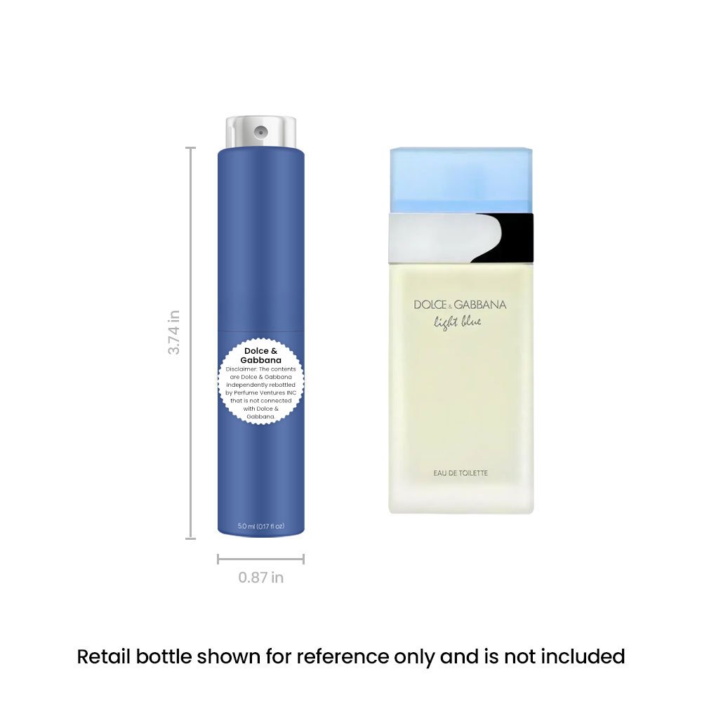 Eau de Toilette Dolce & Gabbana Light Blue for Women 5ml Travel Spray in Slim White Atomizer — image 4