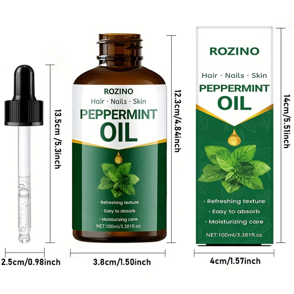 Essential Oil Peppermint 100ml Dropper Bottle for Diffuser, Shower, Massage and External Body Care — image 4