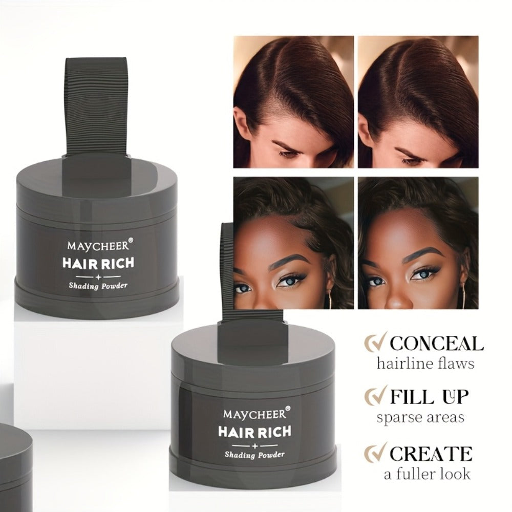 Beard Touch-Up Powder for Men - Instant Gray Coverage Beard Filler for Sparse Patchy Beard for Makeup, Travel and Everyday Va