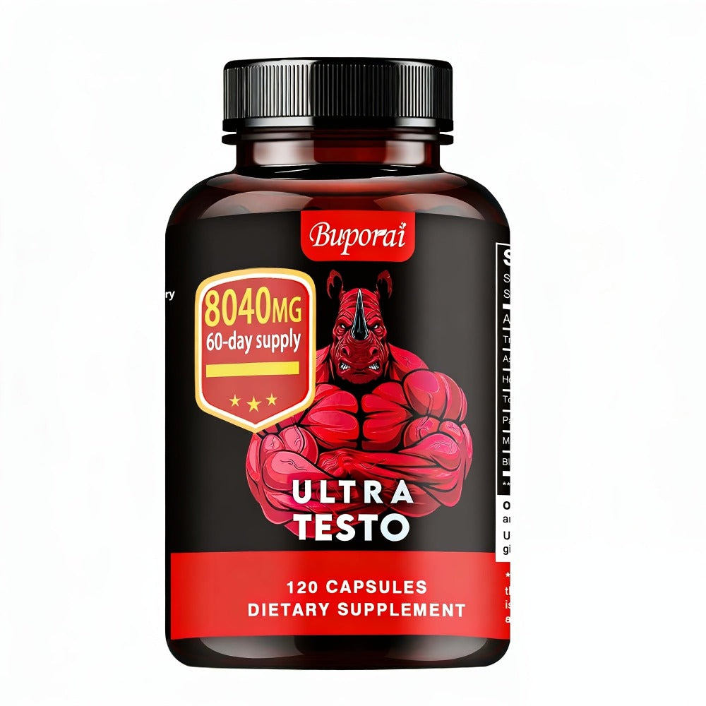 Ashwagandha Tongkat Ali Supplement for Men with Maca Root, Ultra Testo Triple Adaptogen Formula for Testosterone Support — im