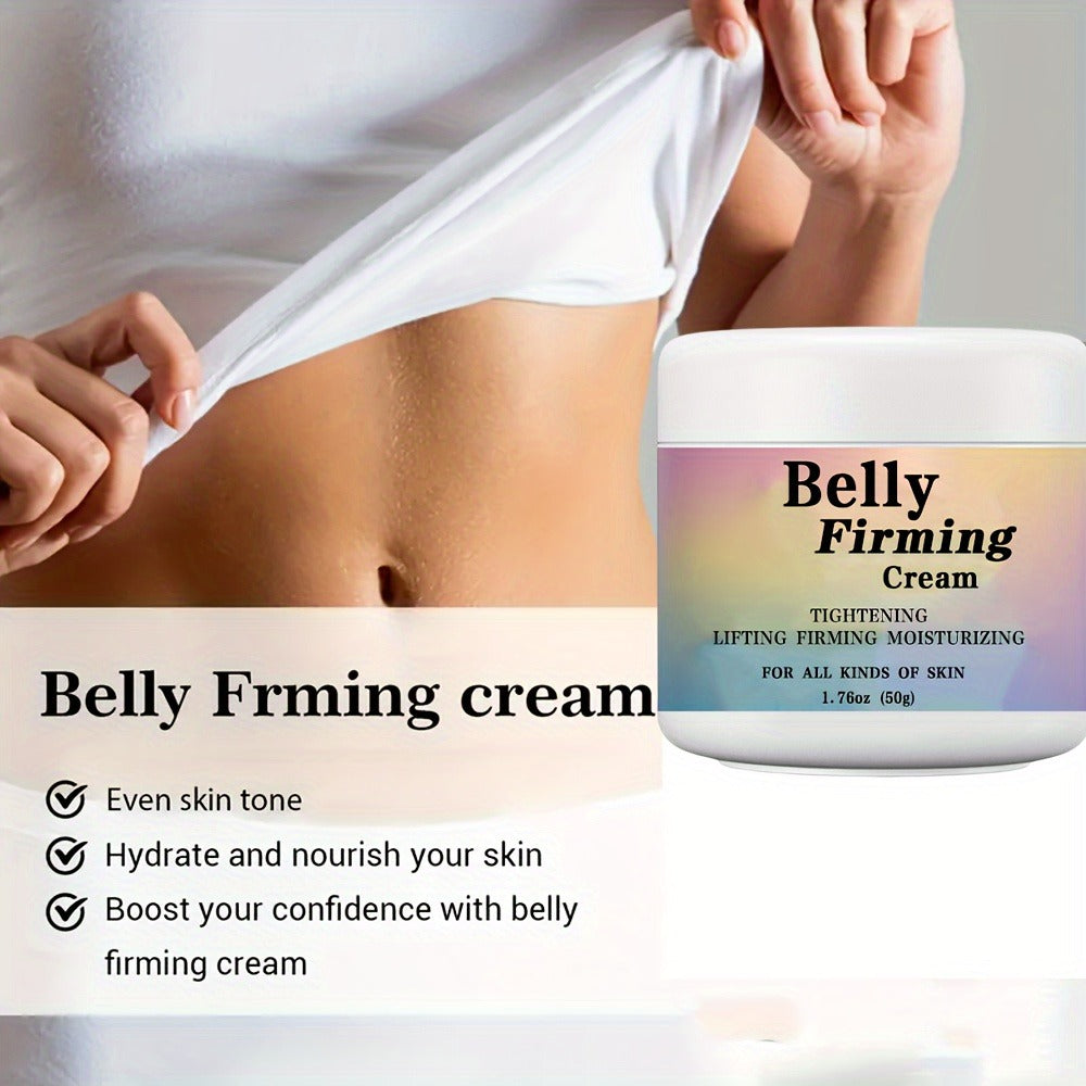 Body Cream 50g Jar with Caffeine Shea Butter Vitamin E and Macadamia Oil for External Belly Arm and Body Use — image 9