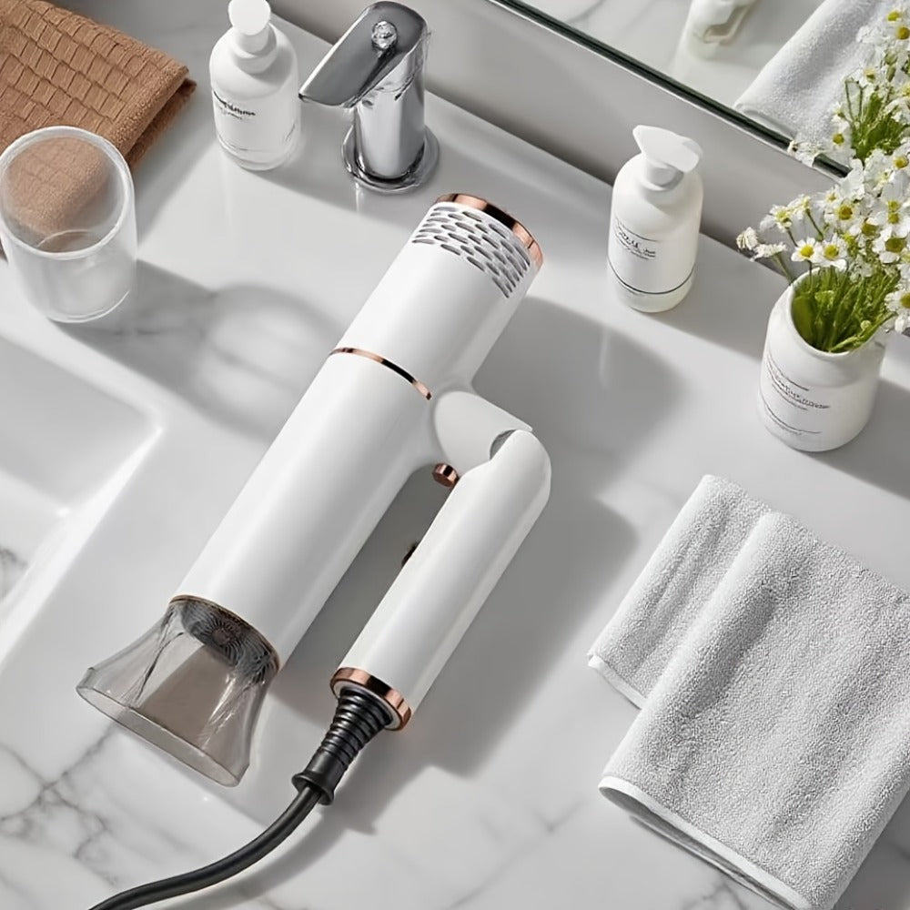Foldable Hair Dryer with Storage Stand, Concentrator-Style Nozzle, Hot and Cold Air Labels and Four Colors — image 13