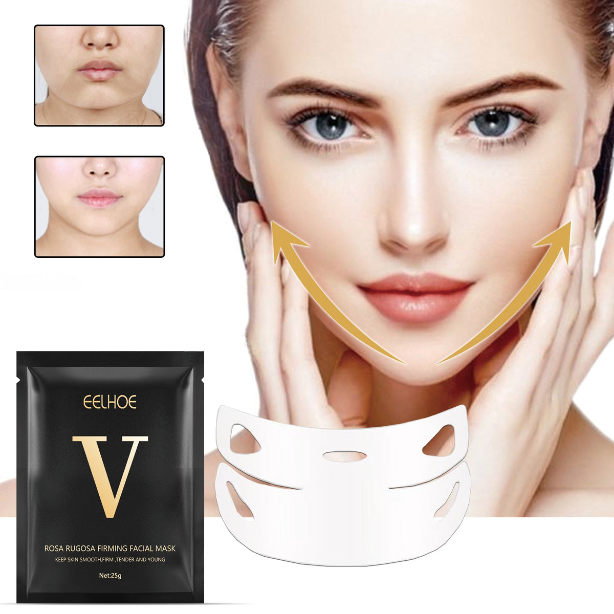 V-shaped Face Lifting Facial Mask, Tightens And Lifts Facial Skin Shapes Facial Mask - V.I.P Digital Presence