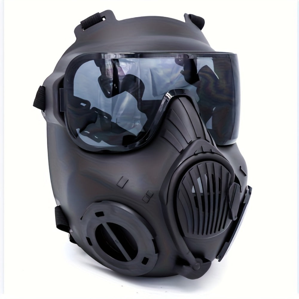 Tactical CS Costume Prop Mask Plastic Airsoft Style – Military Face Mask for Men Halloween Cosplay Role Play CS Simulation Ou