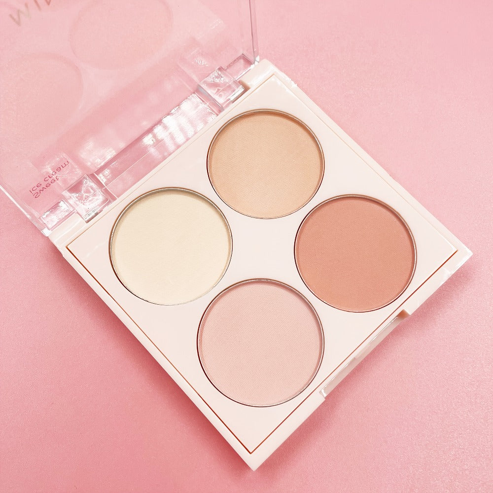 30-Piece Pink Makeup Set with 18-Color Eyeshadow Palette, Four-Color Face Palette, Lip Products and Makeup Brushes — image 4
