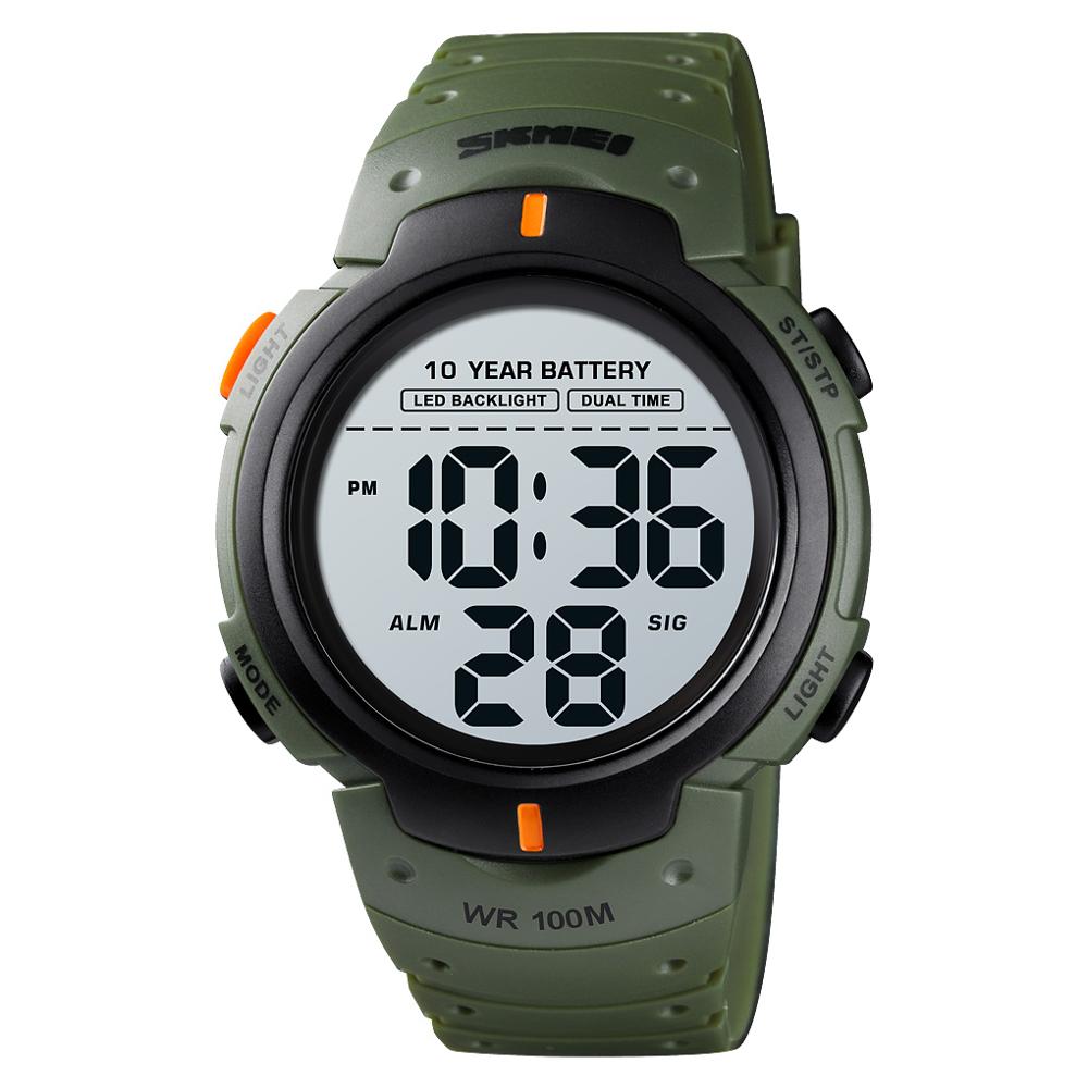 SKMEI 10 Years Battery Men's Watch 100M Waterproof Alarm Clock Sport Watches LED Digital Man Wrist Watch relogio masculino 1560 - V.I.P Digital Presence