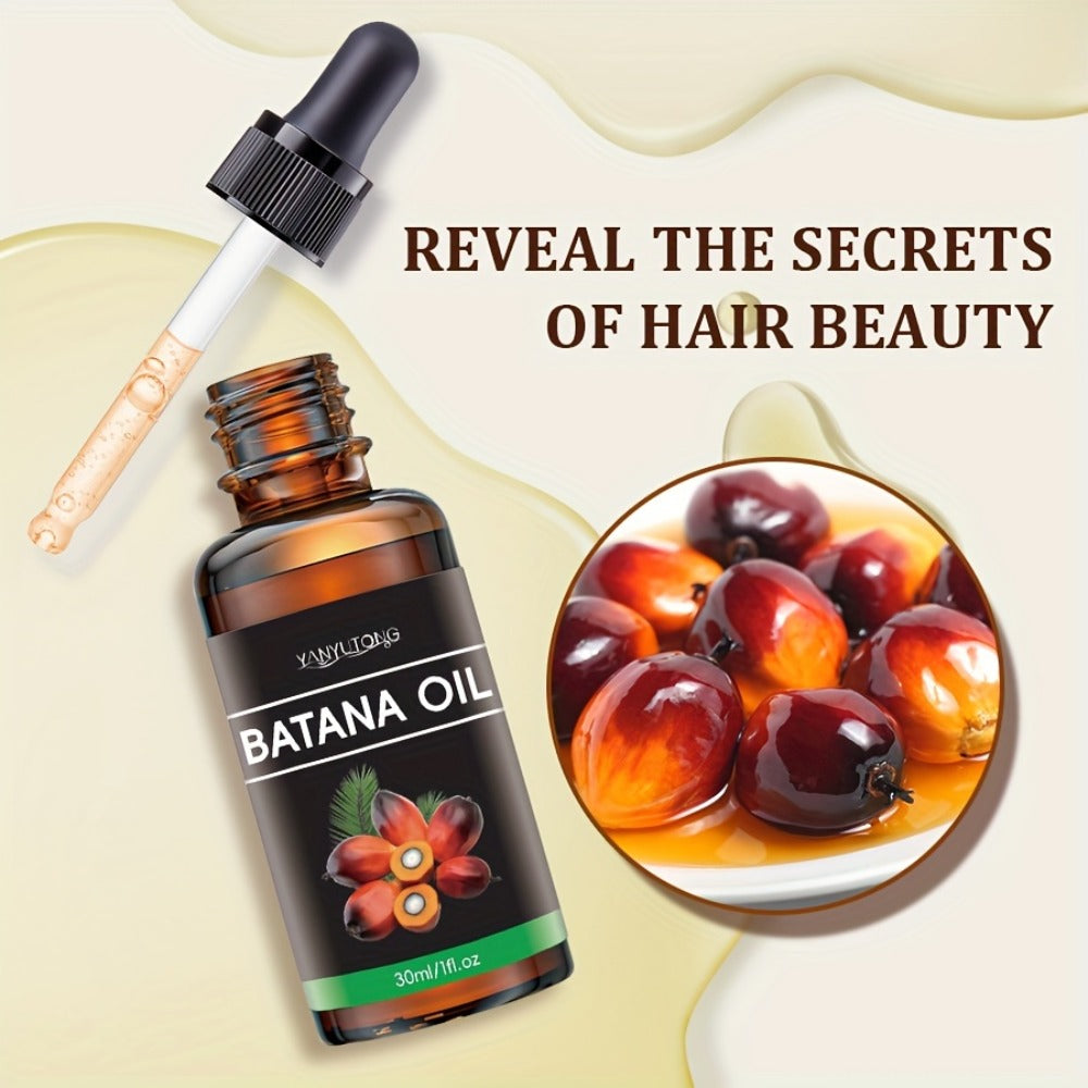 Batana Oil Hair Treatment Leave-In Essence 30ml – Plant Extract Deep Moisturizing Scalp Care, Lasting Fragrance, Frizz Contro