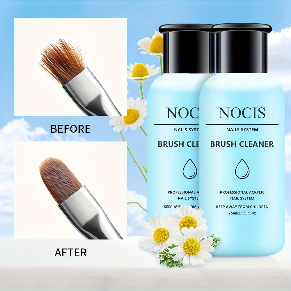Acrylic Nail Brush Cleaner & Conditioner 2-Pack Wash Pen for Home and Salon Manicures, with the Listed Configuration — image 