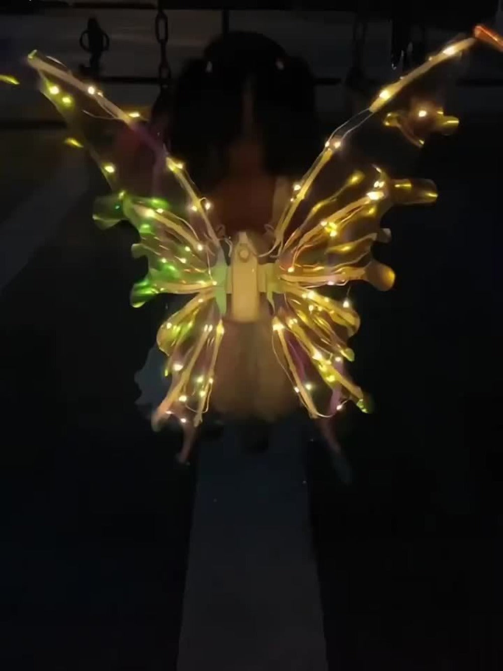 LED Fairy Wings USB Rechargeable Light Up Butterfly Wings for Girls with the Listed Color, Size or Set Options for Everyday U