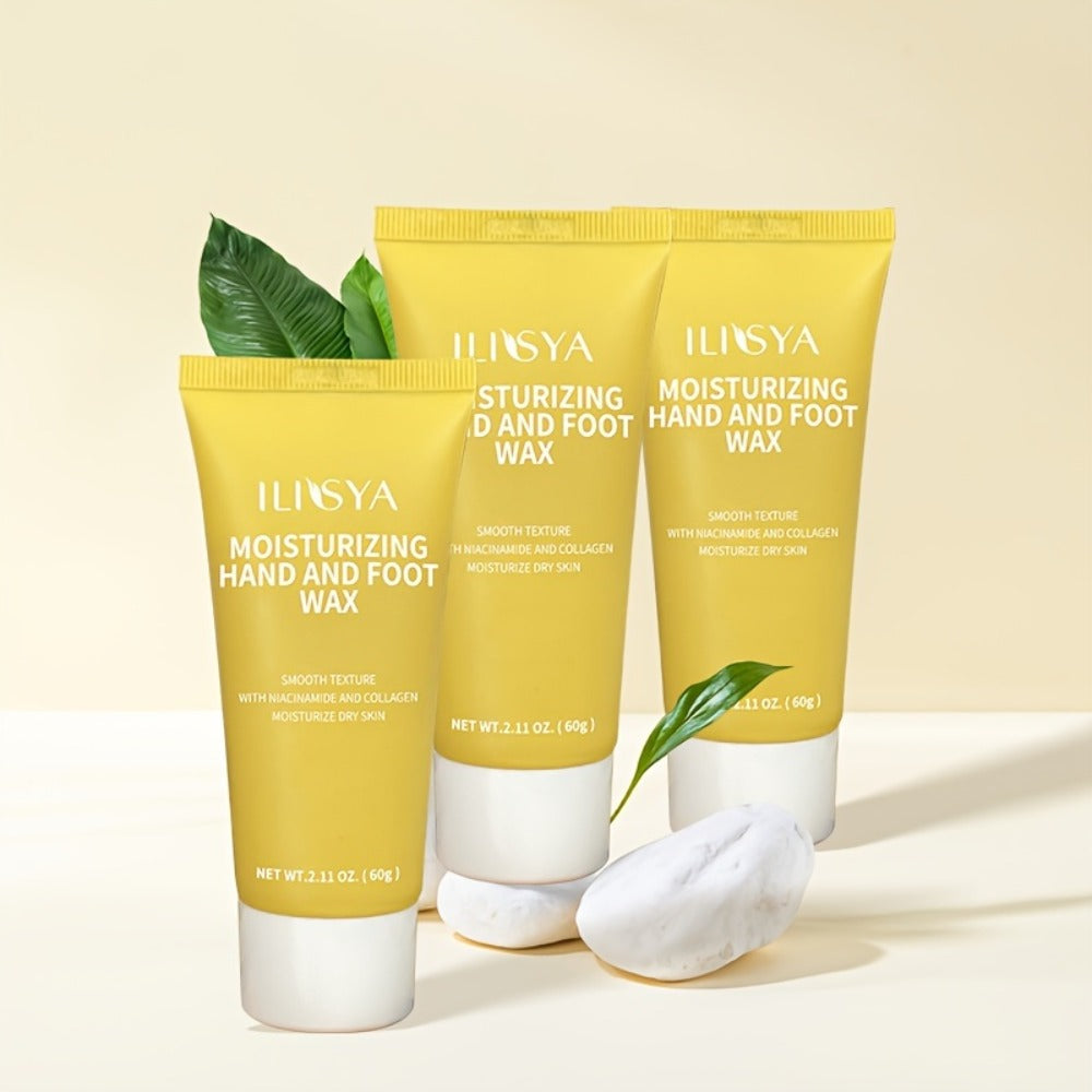 Foot Wax Moisturizing 3 Pack Niacinamide Deep Hydrating Foot Cream Mask Softening Cracked Heel Treatment – Vitamin B3 Dry Foo