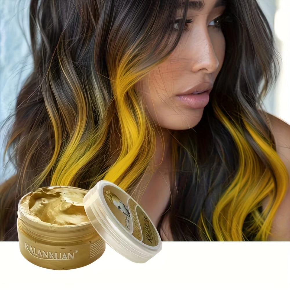 Temporary Hair Color Wax Disposable DIY Styling Cream Y2K Aesthetic for Parties Festivals Halloween Cosplay 9 Colors Blue Pur