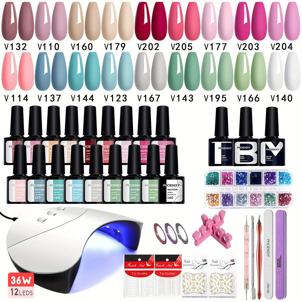 Nail Polish Kit with Three Checkout Sets and Pink-to-Blue Color Range — image 12