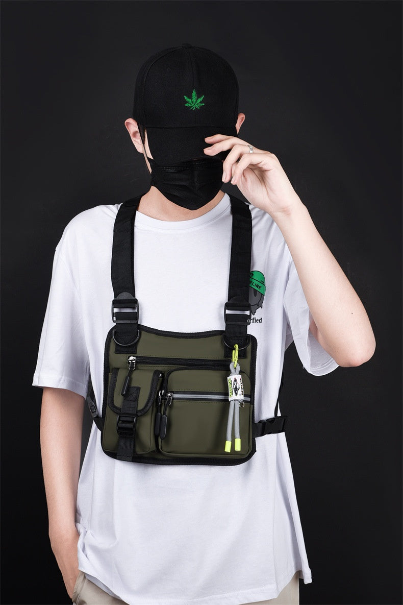 Workwear Functional Vest Chest Bag Reflective