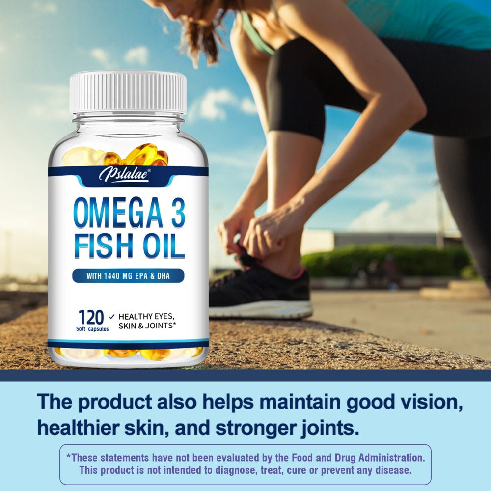Triple Strength Omega-3 Fish Oil Softgels 120 Capsules with High-Potency EPA & DHA, Heart, Brain — image 5