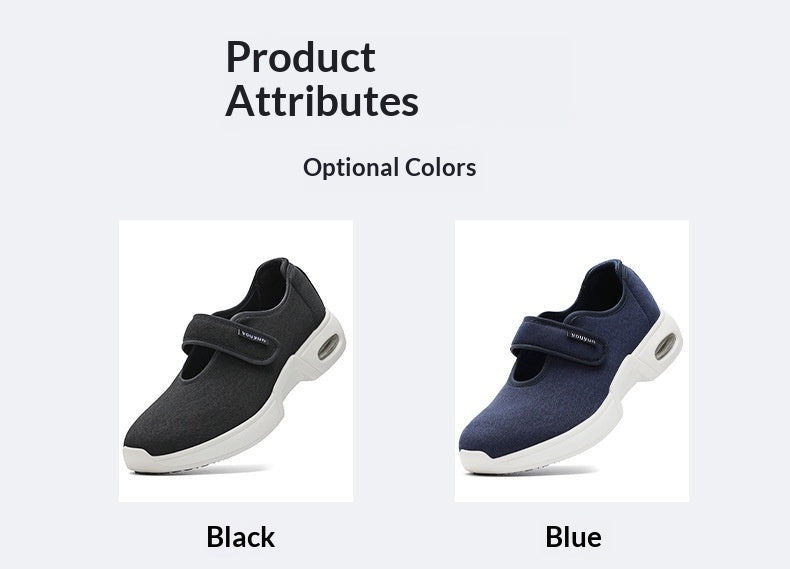 Walking Large-size Dad Widened Mom Mid- To Late-life Single-layer Shoes
