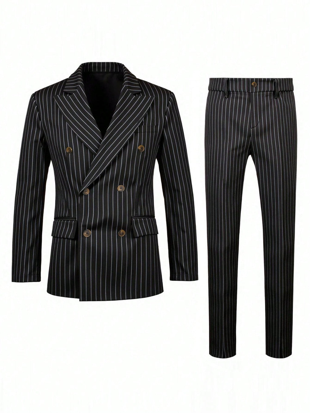 Mens Striped Business Suit Set