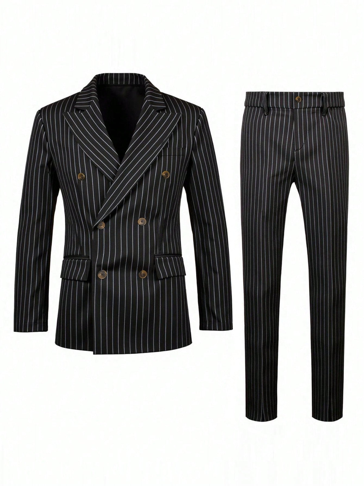Mens Striped Business Suit Set