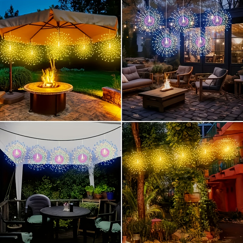 Solar Starburst Ball Light Set with Eight 480-LED Pieces, Remote Control and Three Color Options — image 16