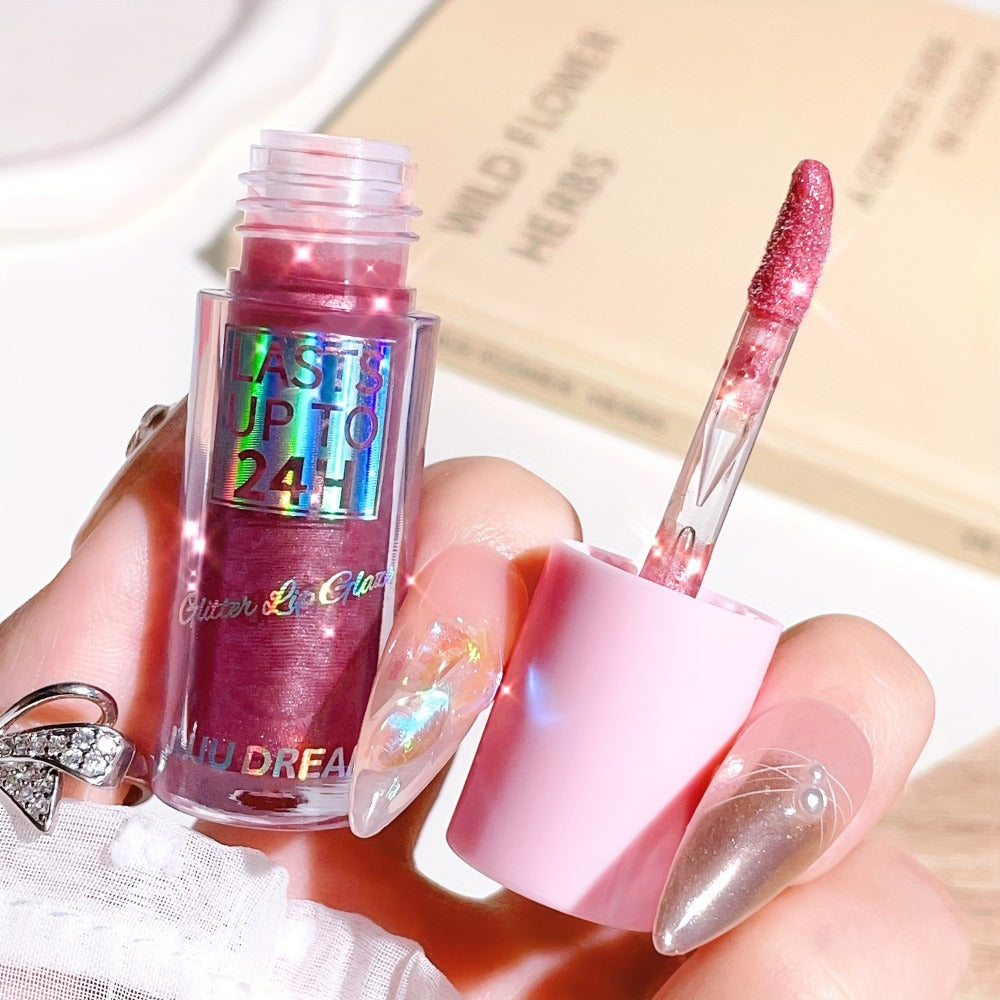 24H Waterproof Glitter Lip Gloss & Lip Stain Set 3PCS, Lip Oil Formula, for Makeup, Travel and Everyday Vanity Use — image 22