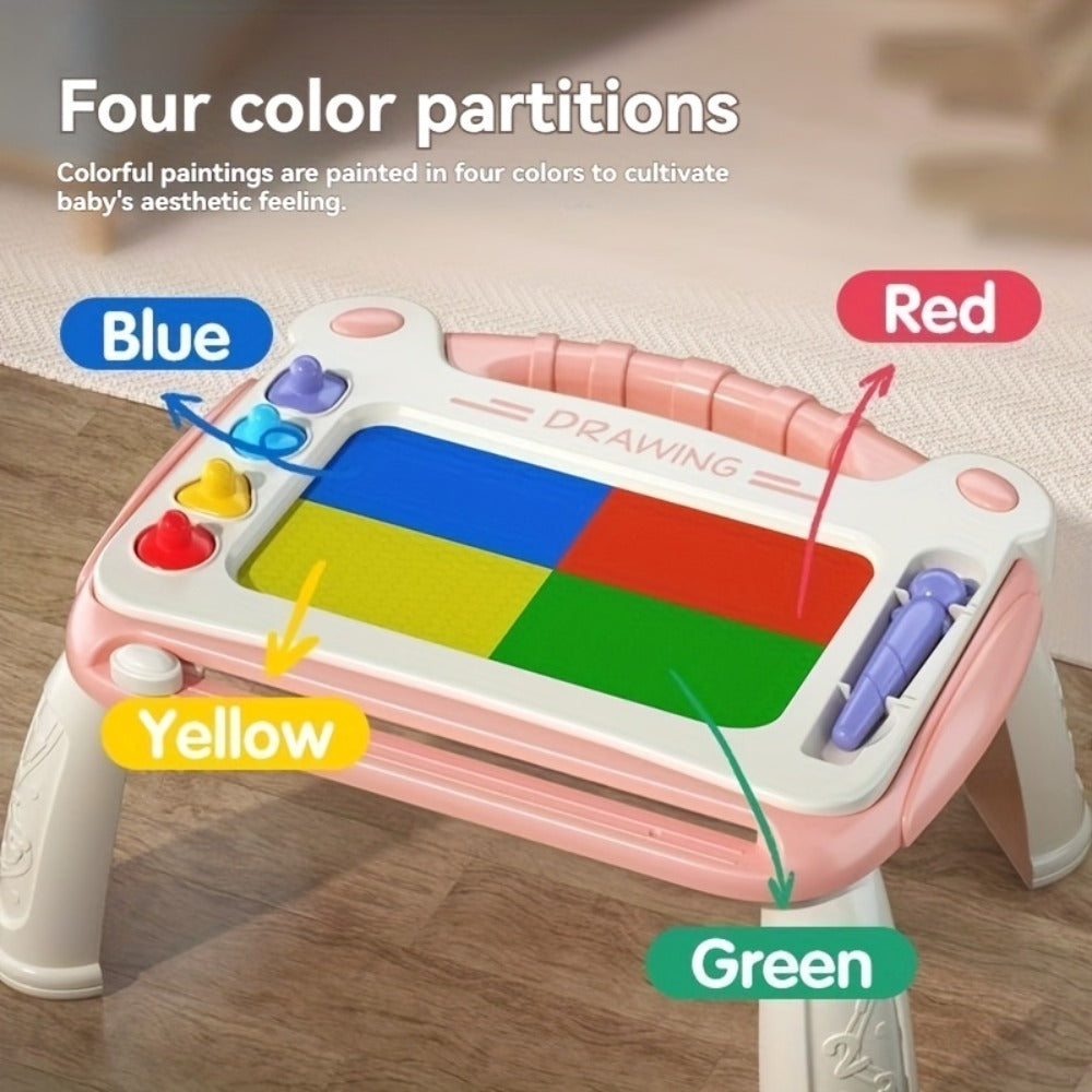Kids Drawing Board with 4 Stamps 4 Holders and 1 Pen Educational Doodle with the Listed Color, Size or Set Options for Everyd